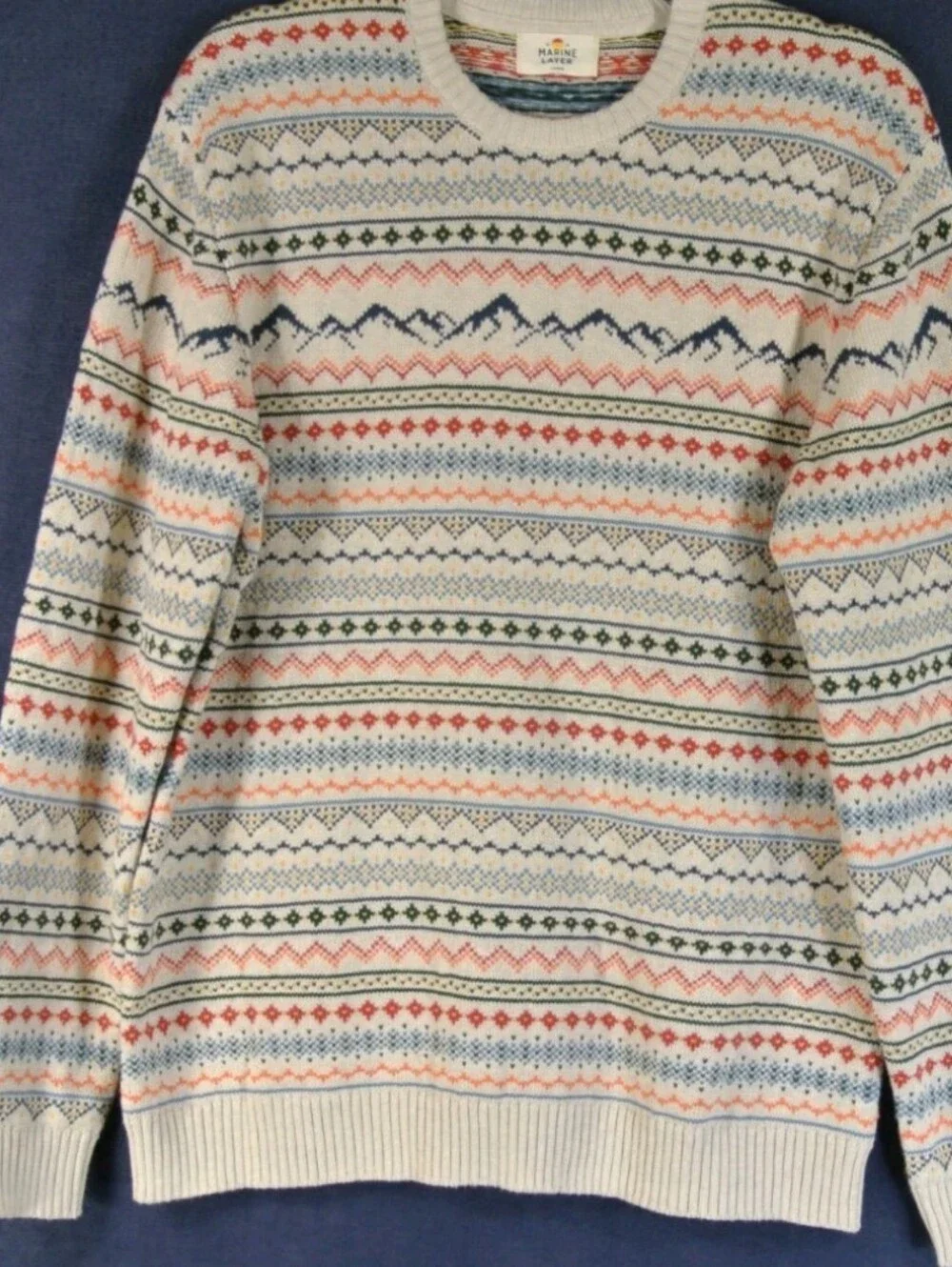 Marine LayerCalifornia Fair Isle Crewneck Sweater - Picture 3 of 5